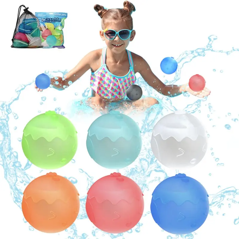 Balão de água de silicone reutilizável de frango para crianças, brinquedo de piscina para uso interno e externo, balão de verão em oferta