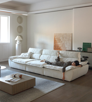 Canapé d'angle convertible moderne et minimaliste avec cadre en bois, tissu velours de luxe, écologique et durable pour salon et maison