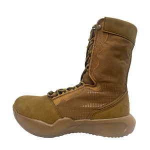 รองเท้าบูทหนังวัวกลับสีน้ำตาล Coyote Brown รุ่นคลาสสิค TSB01 น้ำหนักเบาพิเศษ ระบายอากาศได้ดี เหมาะสำหรับฤดูร้อน มีซิปด้านข้าง ปรับแต่งได้อย่างรวดเร็ว - Product Image 1