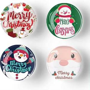 Aimant de réfrigérateur de Noël, autocollant magnétique Gnomes de Noël pour décoration intérieure, extérieure, voiture, porte métallique - Product Image 6