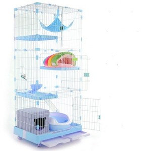 Büyük katlanır tel evcil hayvan kafesi için kedi, Metal kedi kafesi - Product Image 6