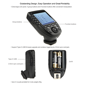 Go dox <span class=keywords><strong>XPRO</strong></span> <span class=keywords><strong>N</strong></span> TTL Déclencheur de flash sans fil 2.4G Wireless X-System E-TTL II HSS Émetteur de déclenchement de flash pour appareil photo reflex numérique Nikon - Product Image 4