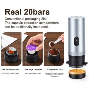 100 Cups <b>Coffee</b> Self-Heating <b>Portable</b> Espresso <b>Maker</b>,Capsules & Ground Travel <b>Portable</b> <b>Coffee</b> <b>Maker</b> with USB-C for Camping - Product Image 2