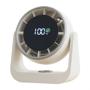 Ventilador de Circulación de Aire Recargable USB sin Aspas, Ventilador de Torre Silencioso para Escritorio, Pantalla LED, Portátil, para Uso Doméstico y en la Cocina - Product Image 1