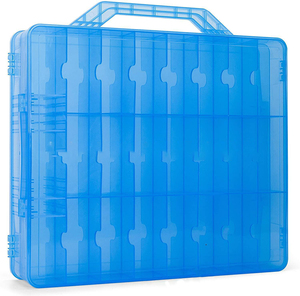 Estuche de Almacenamiento de Plástico Duro para Tinta de Alcohol, Organizador de Doble Cara con 48 Compartimentos - Product Image 5