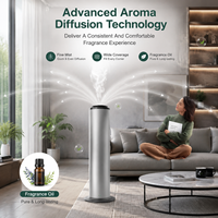 Diffuseur d'arômes intelligent WiFi en forme de tour, 500 ml, diffuseur d'huiles essentielles, commande par application, usage commercial pour hôtel, spa, maison, bureau