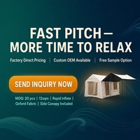 Carpa de Techo para Exteriores Dos en Uno, Totalmente Automática, de Tela Oxford Impermeable, para 12 Personas, Ideal para Campamentos Familiares y Actividades de Team Building