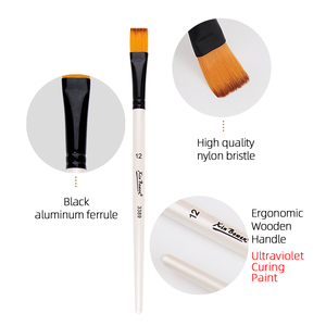 Xin Bowen nouvel article perle blanc qualité pinceaux ensemble 4 pièces aquarelle artiste pinceaux pour huile acrylique <span class=keywords><strong>dessin</strong></span> - Product Image 2