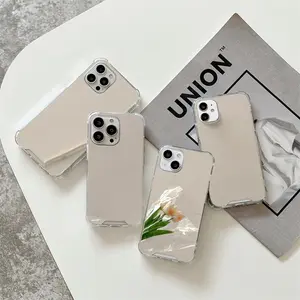 Fashion Mirror Makeup Phone Case With Mirror Cover For IPhone 11 12 13 14 15 ProMax 7 8 Plus soft back cover