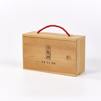 Boîte en bois écologique avec couvercle coulissant, logo personnalisé, organisateur de souvenirs décoratif, finition naturelle