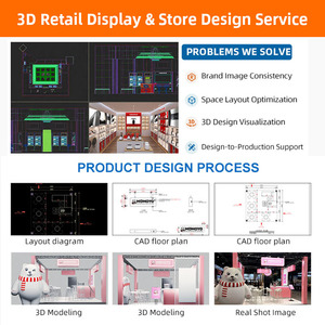 Comptoir de présentation haut de gamme en bois pour <span class=keywords><strong>magasin</strong></span> de téléphonie mobile avec système antivol, pré-assemblé, design intérieur de <span class=keywords><strong>magasin</strong></span> phare - Product Image 3