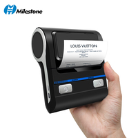 Milestone MHT-P8001 Mini Usb Gigi Biru 80Mm Printer USB Portabel Nirkabel Printer Penerimaan Termal Ponsel