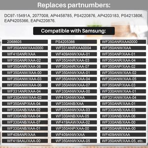 Ensemble d'arbre de pulsatrice en alliage d'aluminium DC97-15491A, pièce de rechange compatible avec les machines à laver Samsung - Product Image 5