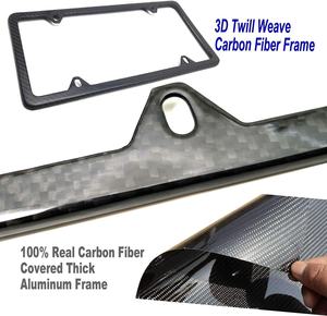 Marco de placa de <span class=keywords><strong>matrícula</strong></span> de fibra de carbono 100% real forjado en fábrica Tipos personalizados para el mercado de Europa y EE. UU. - Product Image 6