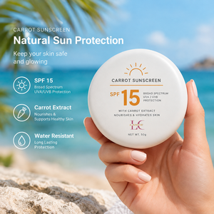LANCE Crema Solare alla Carota <span class=keywords><strong>SPF</strong></span> <span class=keywords><strong>15</strong></span> ad Ampio Spettro, Resistente all'Acqua, Nutriente, Protezione Solare Naturale per Abbronzatura in Spiaggia - Product Image 1