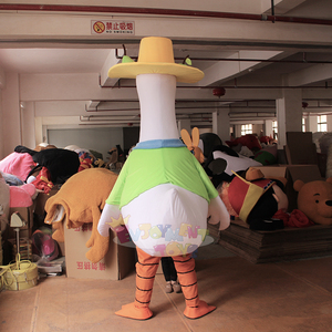 Venta al por mayor personalizable pato en forma <span class=keywords><strong>de</strong></span> felpa mascota disfraces suave y ideal para eventos Navidad Pascua eventos casco Guangzhou - Product Image 5