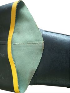 Bottes de sécurité noires au-dessus du genou pour hommes, bottes de pluie en caoutchouc pour le travail agricole avec embout en acier - Product Image 5