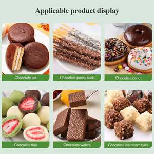 Máquina de Producción de Obleas Recubiertas de Chocolate con Frutas Deshidratadas de China de 200 mm, para Caramelos y Nueces de Anacardo - Product Image 6