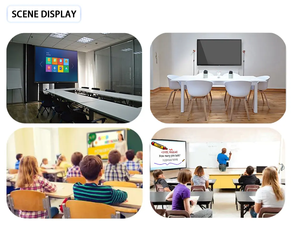 4K LCD interaktif dijital akıllı elektronik tahta 86 inç dijital akıllı tahta ekran