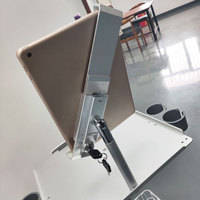 Chariot médical en métal de haute qualité, chariot à main moderne pour tablette iPad avec verrou, chariots médicaux pour tablette d'échographie