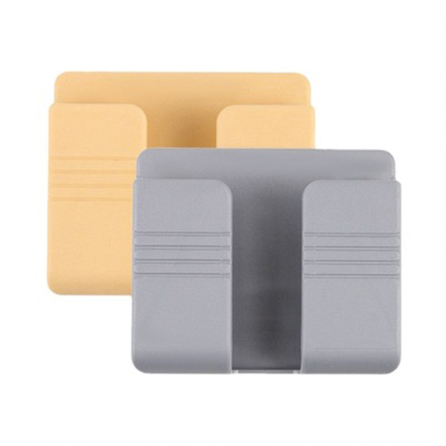 Wall Mounted Organizer   Air Conditioner TV Remote Control Storage Box Mobile Phone Plug Holder Multifunction USB Charging Stand