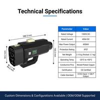 Adaptador CCS2 a GB/T DC para Vehículos Eléctricos de 400A con Gestión por Aplicación |   Carga Rápida de CC de Alta Potencia de 400 kW |   Resistencia a la Intemperie IP55
