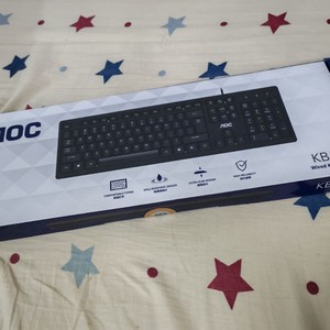 AOC Kb 161 <b>Wired</b> Full Size Membrane <b>Keyboard</b> 104 Keys Business Use - Product Image 2