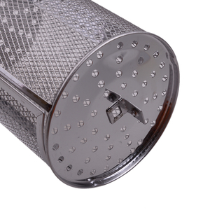 Kit de paniers rotatifs pour barbecue en acier inoxydable avec trous hexagonaux, idéal pour la cuisson en gros - Product Image 4