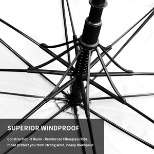 Paraguas de Golf con Bandera de México, Personalizado, Grande, Impermeable, Resistente al Viento, Diseño Patriótico con Emblema Nacional de Águila, Serpiente y Cactus, Recto - Product Image 3