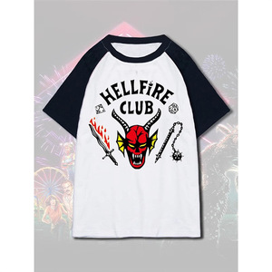T-shirt <span class=keywords><strong>Stranger</strong></span> Things Hellfire Club - <span class=keywords><strong>Vêtements</strong></span> COS - Été - Autres matériaux - Options manches courtes et longues - Product Image 2