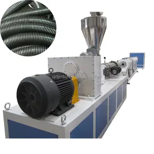 Environmental Green PE pipes machine Single Wall Corrugated Sylphon pe corrugated pipe machine production line