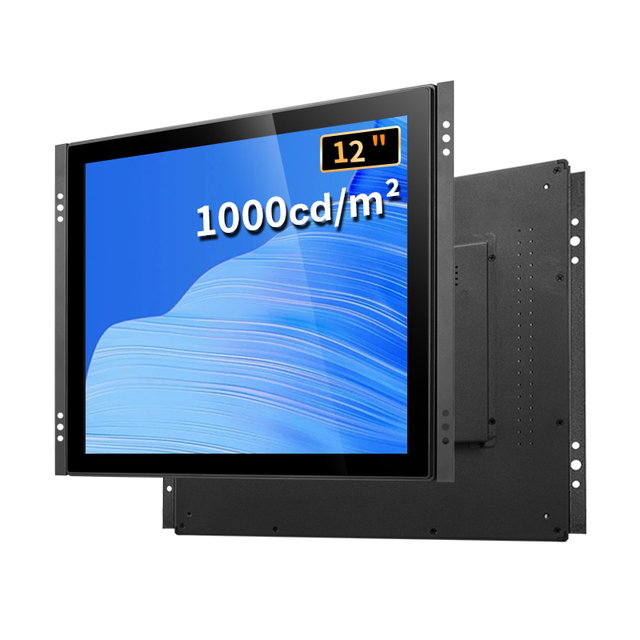 1000NITS Industrial Touch Screen Monitor 12 Inch 1024*768  Vesa Panel Waterproof Mount LCD Display for Outdoor Sunlight