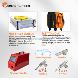 JUNFEI - Máquina de Soldadura Láser Portátil de 1000W 1500W, 4 en 1, Limpiador, Soldador, Cortador y Marcador Láser Automático para Reparación de Automóviles - Product Image 4