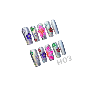 Juego <span class=keywords><strong>de</strong></span> <span class=keywords><strong>uñas</strong></span> a presión <span class=keywords><strong>de</strong></span> cobertura completa para <span class=keywords><strong>niñas</strong></span> Temperamento suave Hipoalergénico Reutilizable <span class=keywords><strong>Diseños</strong></span> al por mayor Pegamento Modelo <span class=keywords><strong>de</strong></span> estilo falso - Product Image 4