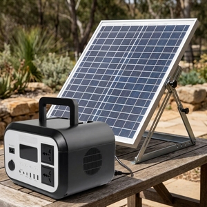 Station d'alimentation portable 600W 576Wh, batterie LiFePO4, générateur solaire avec sorties multiples AC DC USB pour le camping en plein air et les voyages - Product Image 4