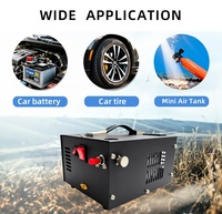 Compresor de Aire Portátil de Alta Presión de 30 MPa y 4500 PSI, Refrigerado por Aire, Sin Aceite, Multivoltaje, para Buceo