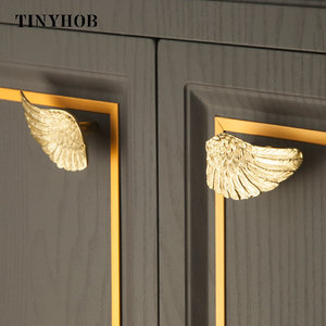 Cánh Vàng Winecabinet Rắn Brass Tủ Knobs Tủ Quần Áo Nhà Bếp Xử Lý Và Knobs Đồ Nội Thất Xử Lý Trang Trí C-5595 - Product Image 2