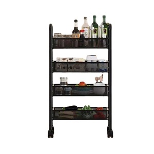 Estante de almacenamiento multifuncional con ruedas extraíbles, estantería multifuncional para cocina, varios niveles - Product Image 6