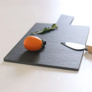 <span class=keywords><strong>Mini</strong></span> planche à découper de fromage <span class=keywords><strong>ardoise</strong></span> avec poignée logo personnalisé d'usine de qualité en gros - Product Image 5