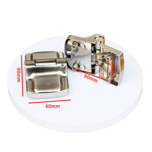บานพับประตูอัตโนมัติ 60x90 มม. ลดแรงกดแบบเงียบสำหรับฉากกั้นห้องน้ำ - Product Image 1