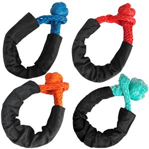 Kit de recuperación cinética 9mX26mm Cuerdas de remolque de nailon elásticas de alta resistencia 2 uds Grilletes suaves Herramientas de emergencia para vehículos todoterreno - Product Image 3