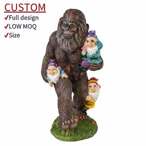Estatua de Gnomo de Jardín de Estilo Encantador, Ideal para Decoración de Patio, Jardín, Césped o Porche, Figuras de Champiñones, Artesanía de Resina, Decoración de Calabaza - Product Image 1