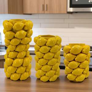 زهرية طاولة سيراميك حديثة فاخرة تصميم زهور فريد من الطين ديكور المنزل للزفاف صالون ديكور المنزل الزفاف محور الزفاف - Product Image 1