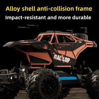 Voiture télécommandée électrique 4x4 haute vitesse pour enfants, Monster Truck tout-terrain en métal, pour l'escalade, le drift et la course, jouet d'extérieur pour bébés