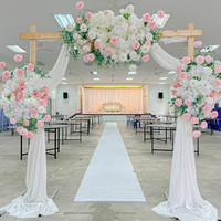 Günstiger Weißer & Roter Hochzeitsteppich 100% Polyester Einweg-Ausstellungsteppich Wand-zu-Wand Eventteppich Aus Chinesischer Fabrik