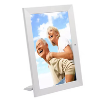 Cadre photo numérique de 10 pouces IPS, écran complet, calendrier, lecteur vidéo, télécommande de type C pour les familles, moniteurs portables