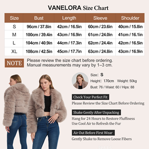 Manteau court en fausse fourrure pour femme, style européen et américain, nouvelle collection automne/hiver 2026, avec bordure en fourrure - Product Image 6