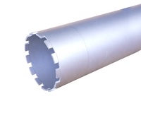 Broca de diamante soldada por láser para perforación profunda personalizada en hormigón y varillas corrugadas, resistente al desgaste, con cuerpo de acero para perforación subacuática.