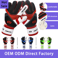 Gants de gardien de but de football en latex antidérapants pour enfants et adultes, pour l'entraînement et la pratique sportive professionnelle