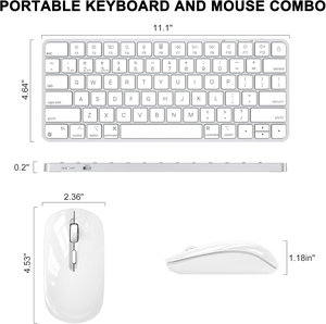 Rechargeable Ergonomic Waterproof 78-key Wireless <b>Keyboard</b> Mouse Led Backlight Bt 2.4g <b>Usb</b> Dual-channel Connection Stock A-78 - Product Image 6